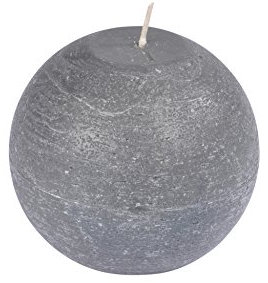homea 6bpb005gf Kerze Kugel Paraffin anthrazit 9,5 x 9,5 x 8 cm
