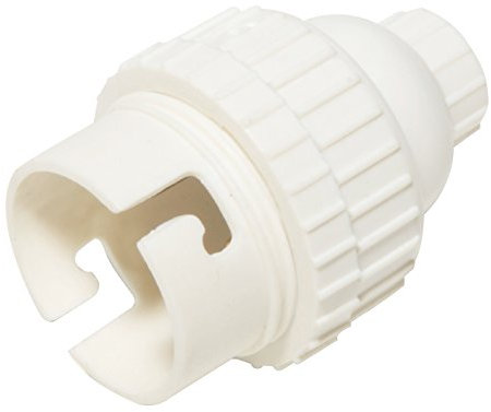 Douille nylon B22 blanche