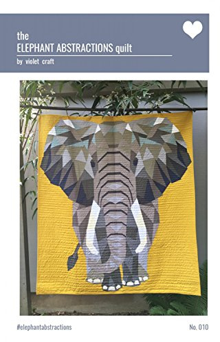 Violet Craft The Elephant Abstractions Quilt-Muster A Foundation, Papier, 137,2 x 152,4 cm, Nr. 010