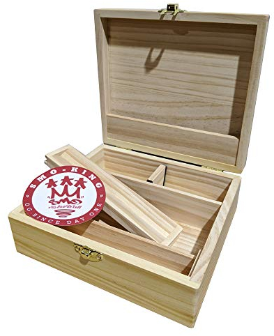 SMO #ItsHowWeRoll! T3 Wood Rolling Box Bundle with 'OG' Slap, Medium, Natural Wood, V3.0