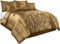 LAZZARO Double Bedding Duvet Cover Set, Non-Iron Duvet Covers Double Bed Sets, 3 Pcs with Zipper Closure + 2 Pillowcases Quilt Cover Sets 200cm x 200cm (Double)