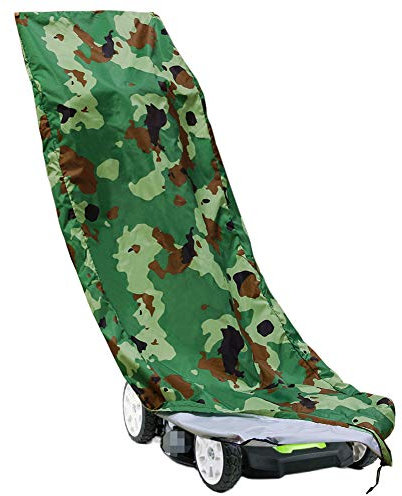 JQDZX Rasenmäher Abdeckung, Abdeckhaube Rasentraktor Staubschutz Wasserdicht staubdicht Schutzhülle Wetterschutz Cover UV-beständig Abdeckplane (Camouflage)