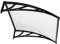 FZYE Türüberdachung PC DIY Polycarbonat freitragende Markise/Fenstertür Weg Gehweg Gartenhaus Veranda Terrasse ， 1m x 1m (Größe: 1m x 1m)
