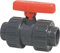 STEMAX-Wassertechnik: PVC-Klebefittings, Kugelhahn mit zwei Verschraubungen und gesicherter Kugel, Typ Safe 600, klebemuffe x klebemuffe, Größe: 32mm x 32mm