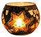 Mosaik Glas Kerzenhalter Vase Stift Halter, Crack Glas Mosaik Teelampenhalter, Romantische Teelampe Kerzenhalter Heimdekoration (E)