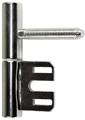 SN-TEC Standard Türband Set 2-teilig für Holztüren mit Stahlzargen, Rolle 15mm, Stift 10mm (10 Stück, Edelstahl matt)