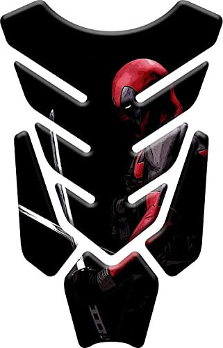 PARASERBATOIO ADESIVO RESINATO EFFETTO 3D compatibile con Deadpool