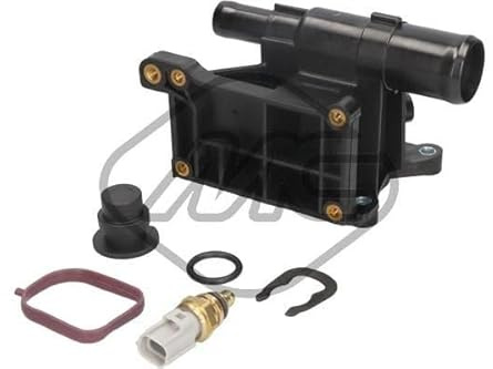 Metalcaucho 46086 Thermostatgehäuse mit Dichtung Kompatibel mit FORD Fiesta Mk6 Schrägheck JA8, JR8 1450955 6G9G8K556AA 1484876