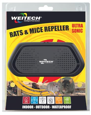 Weitech Ratten- und Mäuseabwehr mit Ultraschall