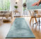 Paco Home Moderner Kuscheliger Wohnzimmer Teppich Kurzflor waschbar flauschig Weich Einfarbig Felloptik zeitlos stilvoll rutschfest pflegeleicht, Grösse:80x300 cm, Farbe:Türkis