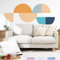 Ambiance Sticker Papier Peint intissé pré-encollé fresques géants - Cercles Abstraits - adhésif décorative - 60x60cm