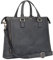 STILORD 'Claire' Sac Business Femme en Cuir Véritable 15 Pouces | Cartable | Sacoche pour Ordinateur Portable DIN A4 | Sac à Bandoulière et à Main pour Bureau, Couleur:Carbon - Gris