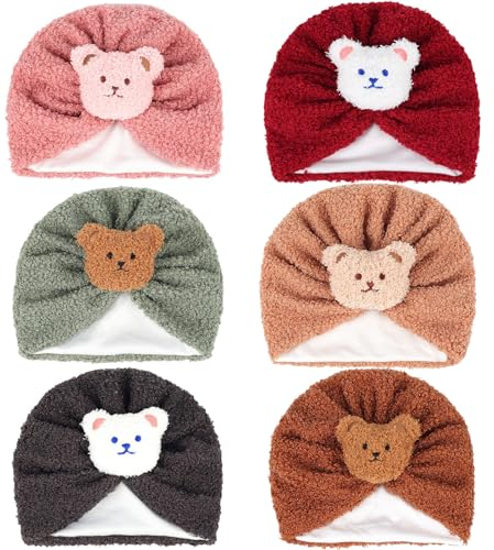 SEAUR Turban Neugeborene Baby Mütze Süß Stretch Beanie Hut Mädchen Jungen 0-12 Monate Newborn Turbanmützen Babymütze