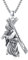 ZIPPICE Jesus Kreuz Halskette 925 Sterling Silber Crucifix Anhänger Jesus Kreuz Kette Amulett Halskette Schmuck Geschenk für Damen Herren Frauen Männer with 2.5mm 22+2 Edelstahl Kette