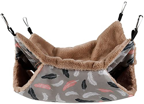 Tedious Meerschweinchen-Hängematte | 2 in 1 Chinchilla-Hängematte,Kleintierkäfig für Chinchilla, Papagei, Zuckergleiter, Frettchen, Hamster, Spielen und schlafen