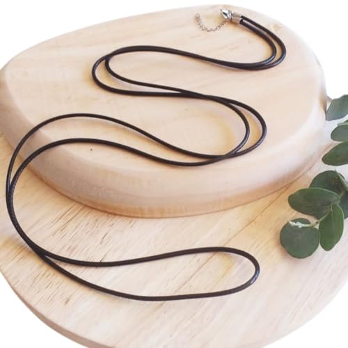 Cordon en Cuir Noir pour Bola de Grossesse - Élégant Sautoir Maternité de 114 cm de Longueur