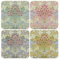 The Leonardo Collection Lot de 4 Dessous de Verre en Jacinthe pour Toutes Les Cuisines et Bureaux Modernes | Conçu par William Morris | Dessous de Verre pour Tous Les Types de Tasses et Tasses