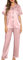 Lovasy Pyjama Satin Femme Short Ensemble Pyjamas Manches Courtes Chemises de Nuit Sexy Chic Ete 2 Pièces Vêtements de Nuit en Soie Boutonnée, Y-Rose Chair L