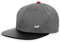 Hyundai HMD00583 Snapback Cap Kappe Mütze Basecap, grau, Panel in Carbon-Optik, mit N-Logo