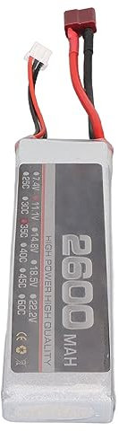 Batterie Lipo RC 2600 MAh 35C 3S avec Tension de 11,1 V, Fournit Une Puissance Inégalée et Une énergie Fiable pour Les Modèles RC d'avion de Drone de Course FPV Quadcopter (Prise