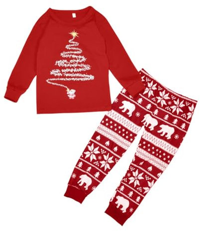 MOVAWAKY Ensemble Pyjama NoëL Famille,Ensemble Famille Noel Pyjama Noel Carreaux Pyjama NoëL BéBé 0-3 Mois Vetement Noel Bebe Garcon Tenue De Noel BéBé Pere Noel Costume