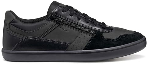 Geox Herren U Elver Sneaker, Black, 43 EU