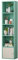 Bücherregal aus Holz für Kinder, mit Türen, Bücherregal, platzsparendes 6-lagiges Design (Weiß/Rosa/Buche/Grün)
