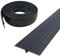 Profilé de transition, profilé en T, autocollant, 5 × 300 cm, en PVC, revêtement plat, pour seuils de porte et sols de raccordement, de carreaux de sol stratifié, 5 cm × 5 m