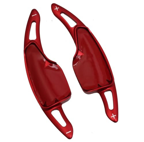 DRCIOQAZR Kompatibel Mit Chevrolet Für Camaro 2016 2017 2018 Auto-Schaltwippen, Erweiterte Schaltwippen, Auto-Innenteile Lenkrad Schaltpaddel(Red)