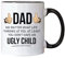 eBoutik - Father's Day Coffee Mug - Novelty Gift for Dad, Grandad, Papa, Birthday Present from Son and Daughters (Dont Have Ugly Children)
