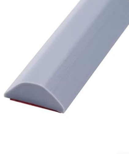 Dichtungsstreifen für Duschwannen, 100 cm, Silikon, Wassersperre für Feuchtraumböden, mit flexibler Installation und widerstandsfähigem Material (grau)