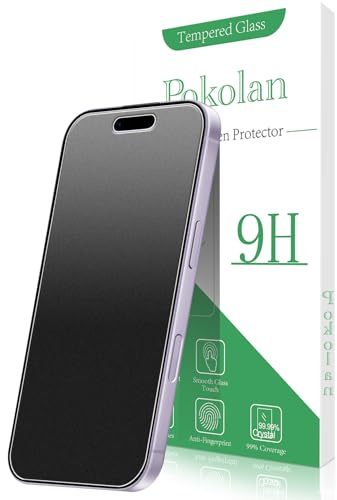 Pokolan 3 Pack Matte Screen Protector For iPhone 17 | 9H Tempered Glass, Anti-Glare, Anti-Fingerprint, Scratch Resistant, Case Friendly