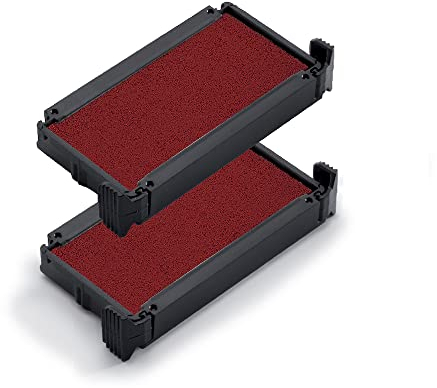 Trodat Ersatzkissen 6/4910 für Printy 4910, 4810 und 4836 – Stempelfarbe rot, 2er-Pack