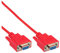 InLine 12222B Nullmodemkabel, 9pol Buchse / Buchse, 2m, vergossen, rot