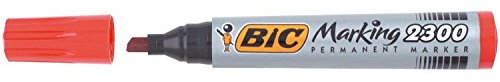 BIC marking 2300 permanent marker red ink 2300 03 x 1 single pen