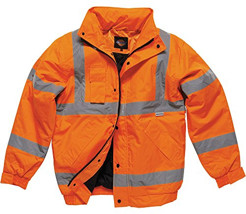 Dickies Hi-Vis Bomber Jacket, Yellow, XXX-Large