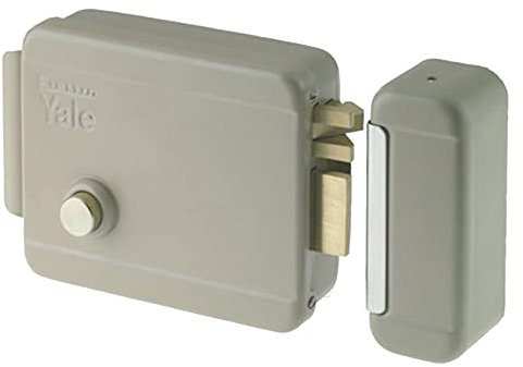 Serratura Elettrica Da Applicare Per Porta Legno Art. 674 Con Scrocco Azionabile Dall'Esterno Tramite Chiave, Dall'Interno Tramite Pulsante E A Distanza Mediante Impulso Elettrico A Basso Voltaggio (10W-12V). Finitura Acciaio Verniciato. Controbocchetta I