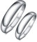 Unendlich U Fashion 925 Sterling Silber mit Platin Klassik Liebe für Paar/Liebhaber Vestellbar Paar Ringe Partnerringe Verlobungsringe Trauringe Eheringe