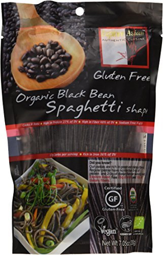 Explore Asian 100% Organic Gluten Free Black Bean Spaghetti 200g (Pack of 5)