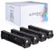 Alphafax 4 Toner kompatibel mit HP CF210X CF211A CF212A CF213A für HP Laserjet Pro 200 M251n Color MFP M276nw M276n M251nw - Schwarz 2.400 Seiten, Color je 1.800 Seiten