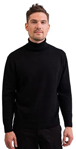 100% Kaschmir Herren Pullover | Sweater Rollkragen 2-fädig