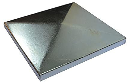 Couvre pilastre 120x120mm inox chapeau couvre poteau à souder