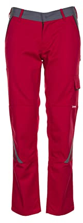 Planam Highline Damen Bundhose rot Schiefer schwarz Modell 2391 Größe 38