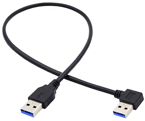 CY 0,4 m ad angolo retto 90 gradi USB 3.0 tipo A maschio a diritto tipo A maschio cavo dati