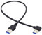 CY 0,4 m ad angolo retto 90 gradi USB 3.0 tipo A maschio a diritto tipo A maschio cavo dati