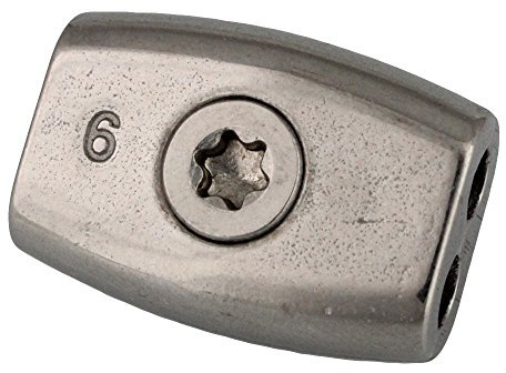 2 Stück EIFORM - Drahtseilklemme D= 3 mm TX25 - Edelstahl A4 (AISI 316), Drahtseil Klemme Seilklemme