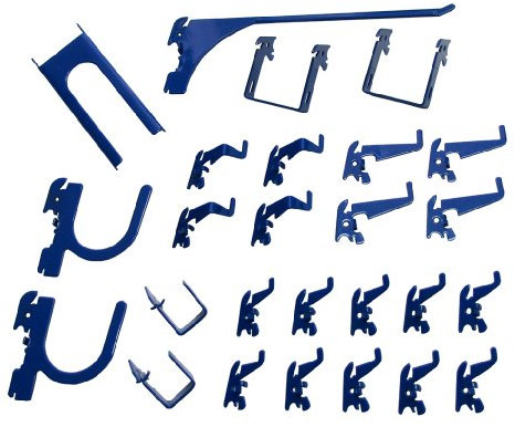 Wall Control KT-200-DLX B Ensemble de crochets à insérer dans panneau de rangement Deluxe, KT-200-DLX BU