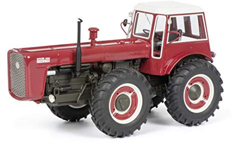 Schuco 450909200 Steyr 1300 System Dutra, Traktor, Resin, Modellauto, 1:43, rot, Limitierte Auflage