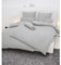 Janine Seersucker Bed Linen Piano 0125, 100% Cotton, platinum, 80x80 cm - 155x220 cm