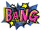 3 Stück Patch Flicken, Pop Art Bang